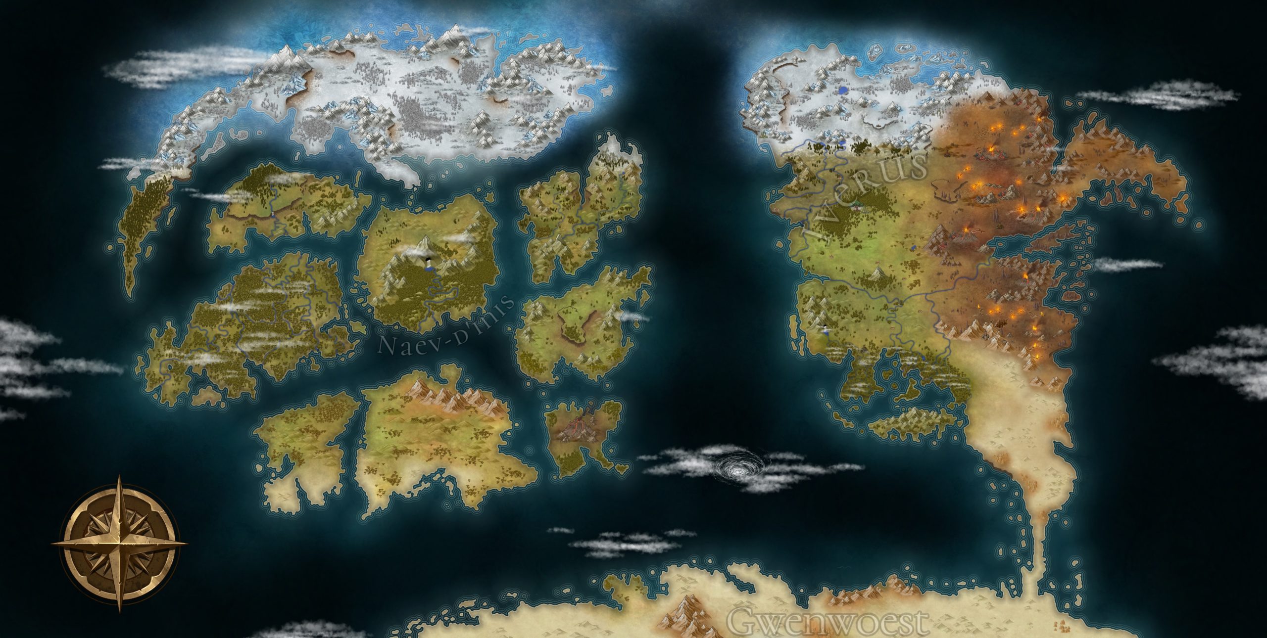 A map of the world of Chalarom